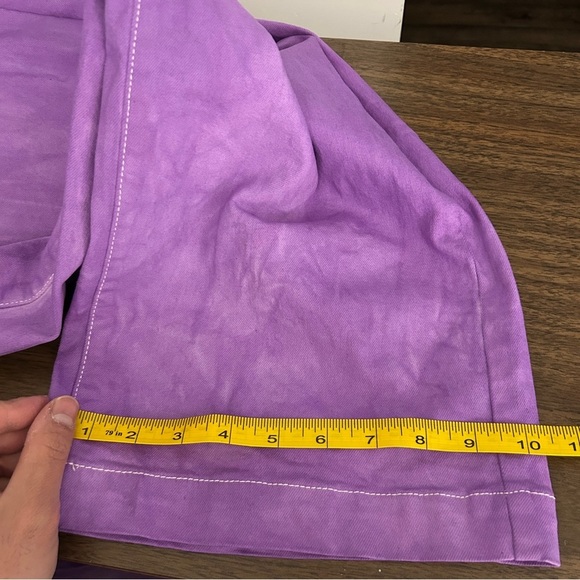 Oak + Fort Vibrant Purple High-Waisted Pants M - Picture 13 of 13